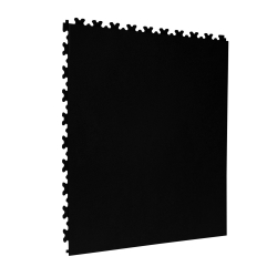 TekTile Leather Black Finish with Excel Hidden Interlock (LEAT.BK5 - 5 MM THICK)
