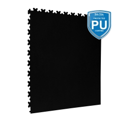 TekTile Textured Black with Excel Hidden Interlock - PU Coated (LEAT.BK5P - 5 MM THICK)
