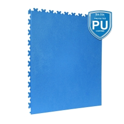 TekTile Textured Blue with Excel Hidden Interlock - PU Coated