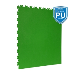 TekTile Textured Green with Excel Hidden Interlock - PU Coated