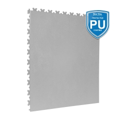 TekTile Textured Light Grey with Excel Hidden Interlock - PU Coated (LEAT.LG7P - 7 MM THICK)
