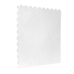 TekTile Leather White Finish with Excel Hidden Interlock (LEAT.WH5 - 5 MM THICK)