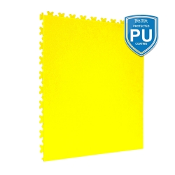 TekTile Textured Yellow with Excel Hidden Interlock - PU Coated
