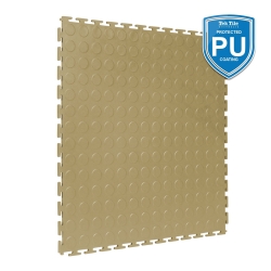 TekTile Studded Beige Finish with T-Join Interlock - PU Coated (STUD.BE7P - 7 MM THICK)