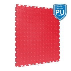 TekTile Studded Red Finish with T-Join Interlock - PU Coated (STUD.RD5P - 5 MM THICK)