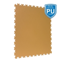 TekTile Textured Beige with Dovetail Interlock - PU Coated (TEXT.BE5P - 5 MM THICK)