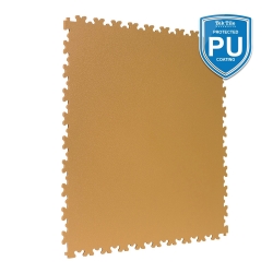 TekTile Textured Beige with Dovetail Interlock - PU Coated (TEXT.BE7P - 7 MM THICK)
