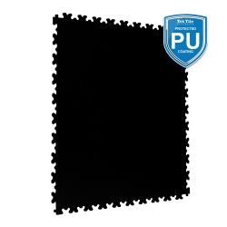 TekTile Textured Black with Dovetail Interlock - PU Coated (TEXT.BK4P - 4 MM THICK)