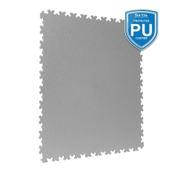 TekTile Textured Light Grey with Dovetail Interlock - PU Coated (TEXT.LG4P - 4 MM THICK)