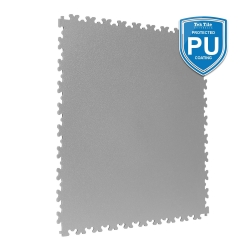 TekTile Textured Light Grey with Dovetail Interlock - PU Coated (TEXT.LG7P - 7 MM THICK)