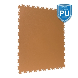 TekTile Textured Tan with Dovetail Interlock - PU Coated - 4mm (TEXT.TN7P - 7 MM THICK)